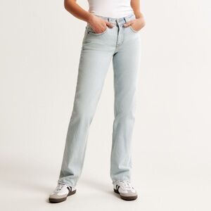 Abercrombie Mid Rise 90s Straight Jean NWT